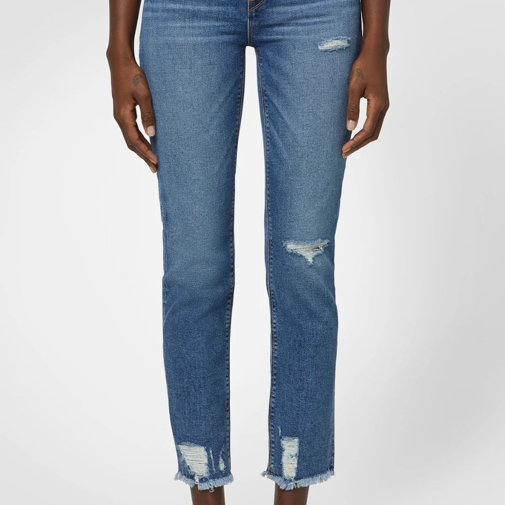 NWT Mid-Rise Straight Crop Jean Size 25